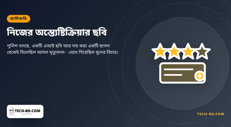 একটি ছাগল পুড়িয়ে, নিজের শবদাহের ছবি এআই দিয়ে বানিয়ে আসল মৃত্যুসনদ জোগাড়—খুনের বিচার থেমে ছিল দেড় বছর