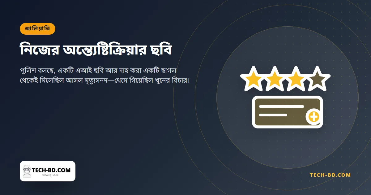 একটি ছাগল পুড়িয়ে, নিজের শবদাহের ছবি এআই দিয়ে বানিয়ে আসল মৃত্যুসনদ জোগাড়—খুনের বিচার থেমে ছিল দেড় বছর