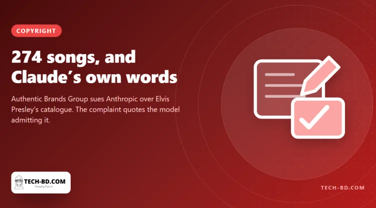 The owners of Elvis’s songs are suing Anthropic for $41m — and the strongest line in their complaint is a quote from Claude