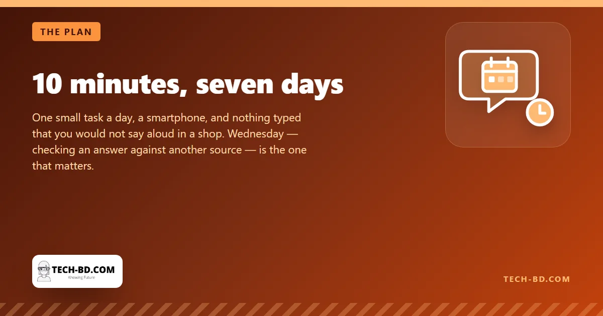 10 minutes, seven days