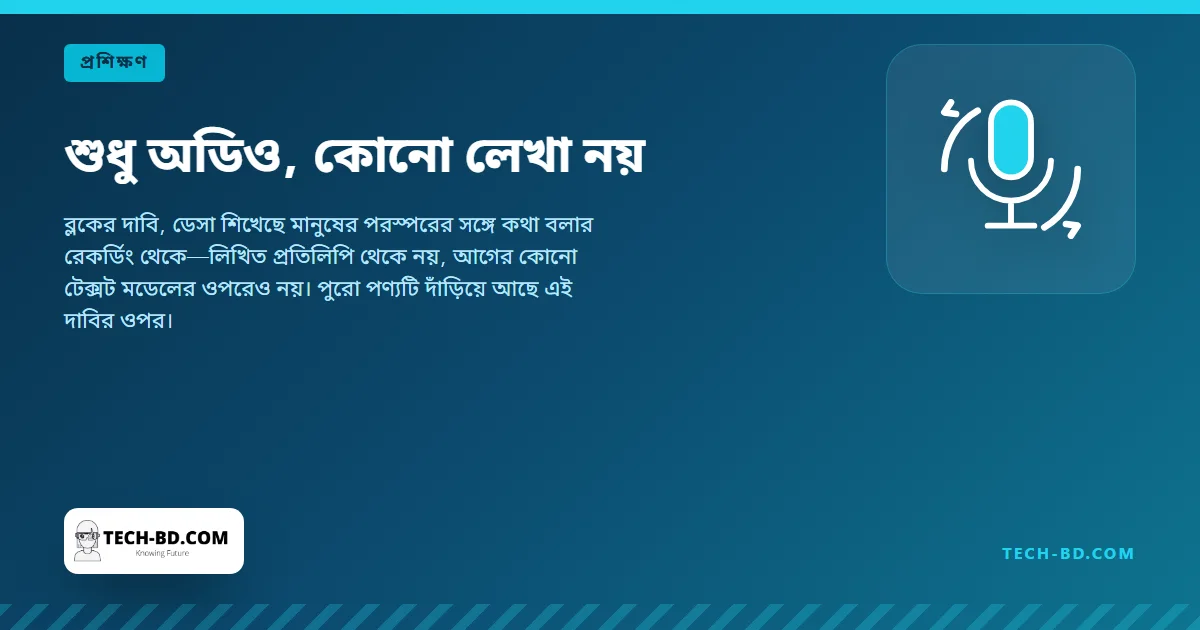শুধু অডিও, কোনো লেখা নয়