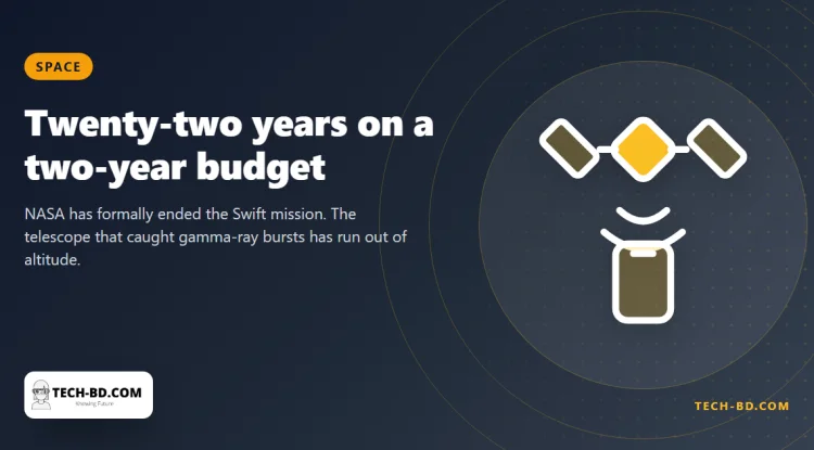 Built for two years, it ran for twenty-two: NASA has switched off Swift, and the archive it leaves is the point