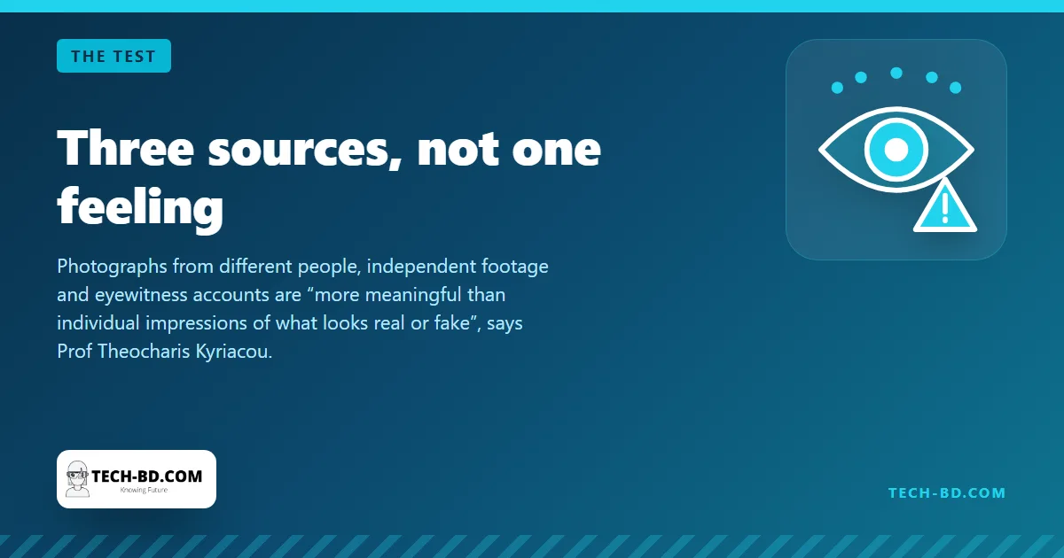 Three sources, not one feeling