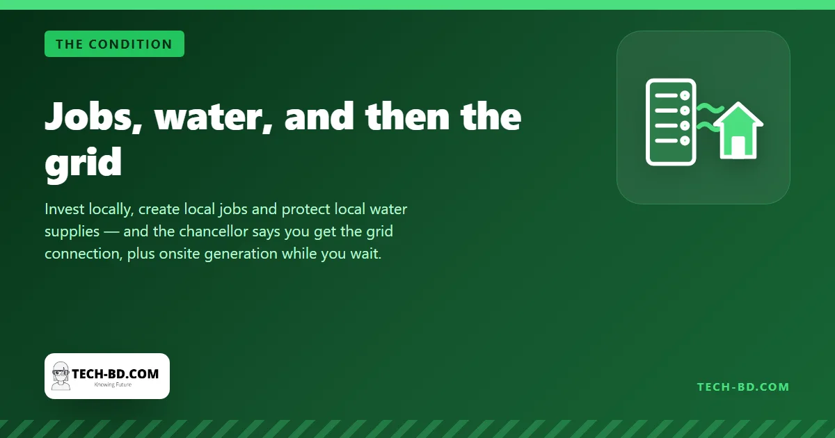 Jobs, water, and then the grid