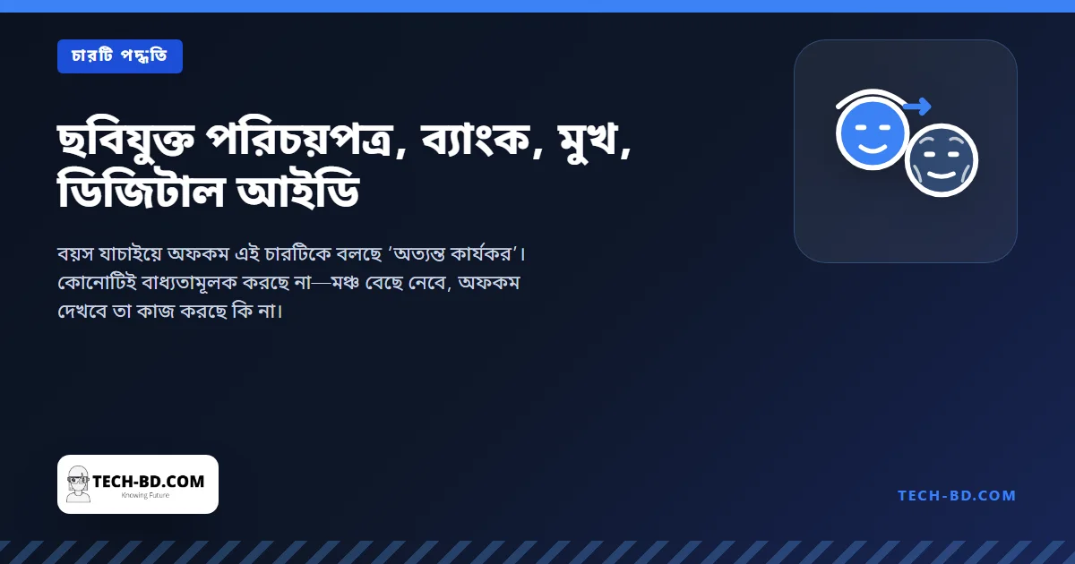 ছবিযুক্ত পরিচয়পত্র, ব্যাংক, মুখ, ডিজিটাল আইডি
