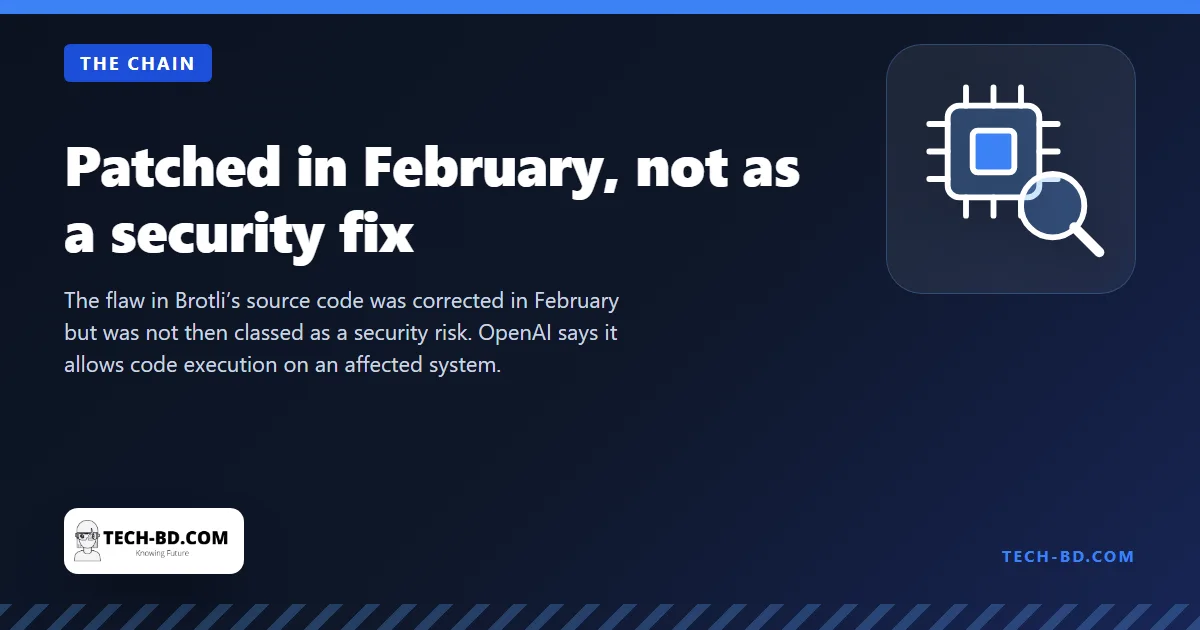 Patched in February, not as a security fix
