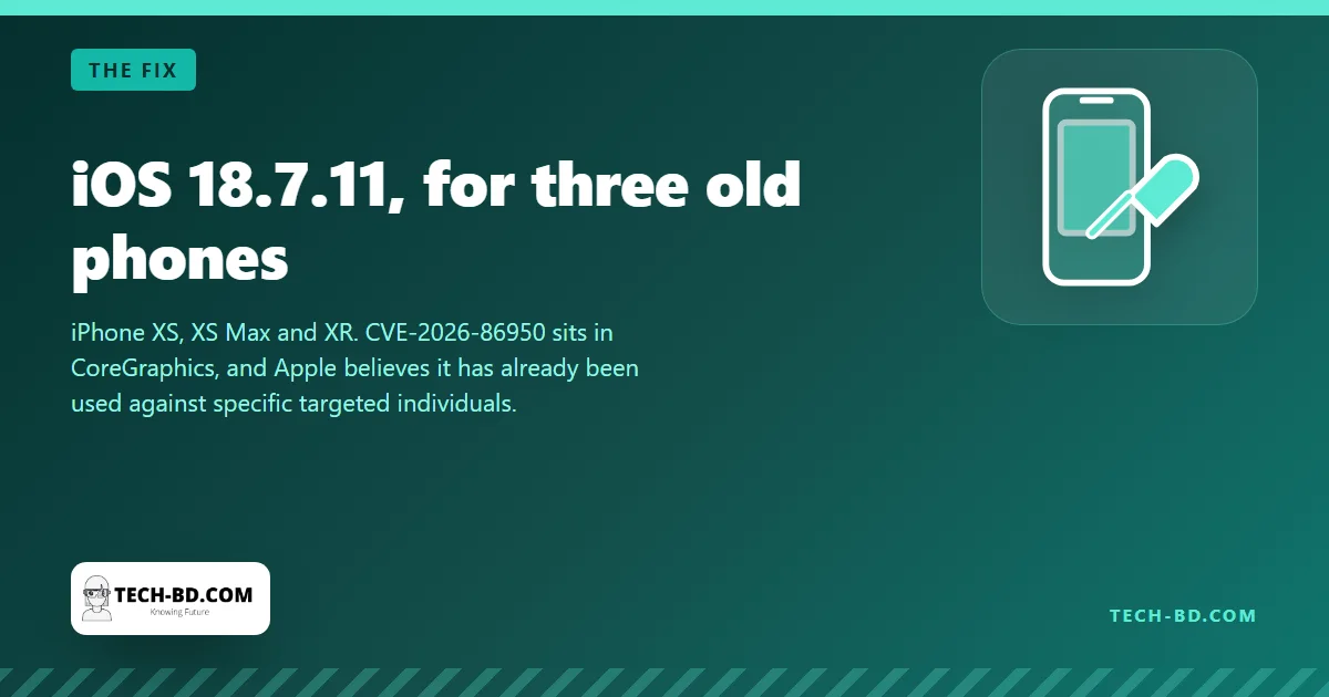iOS 18.7.11, for three old phones