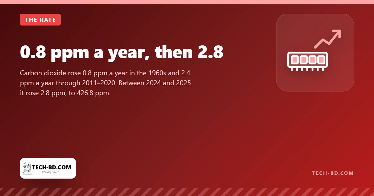 0.8 ppm a year, then 2.8
